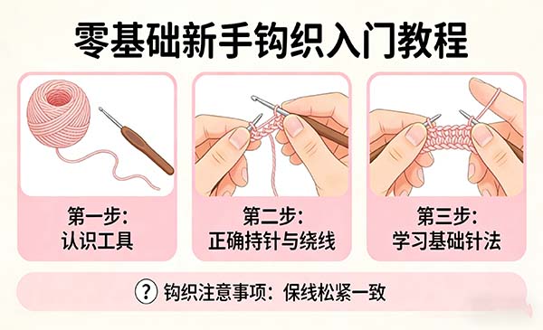 零基础新手钩织入门教程